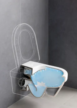 Gustavsberg veggskål 5g84 hygienic flush m/toalettsete sc/qr