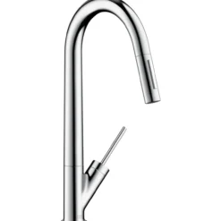 Hansgrohe axor starck kjøkkenarmatur med pin grep og utr tut krom