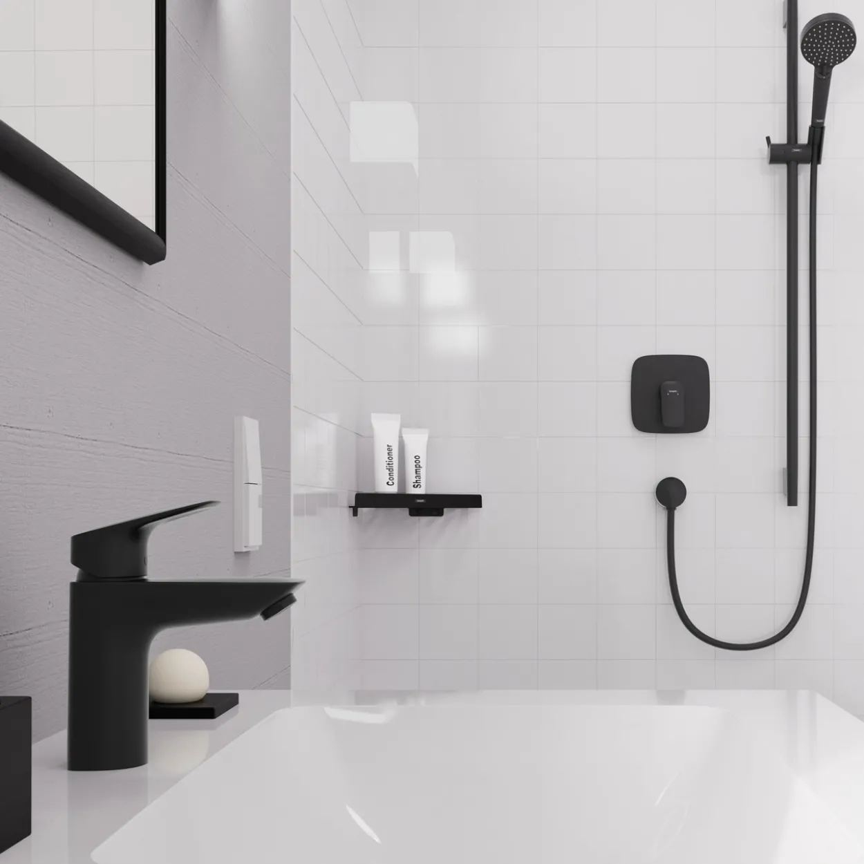 Hansgrohe logis 100 servantarmatur coolstart matt sort