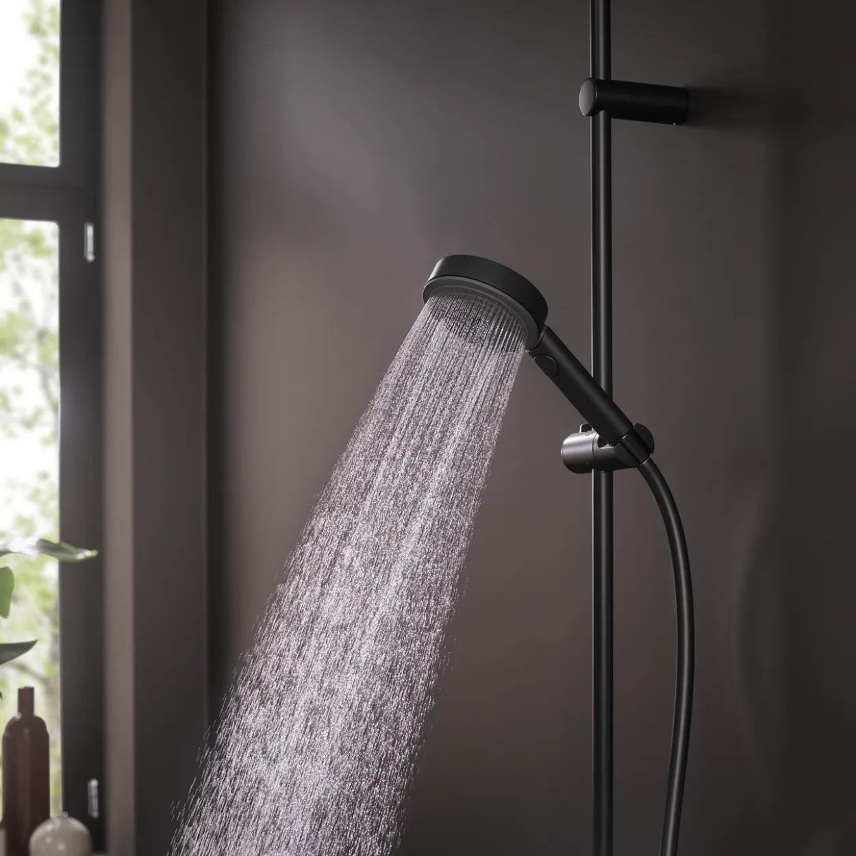 Hansgrohe pulsify select s 105 3-spray hånddusj matt sort