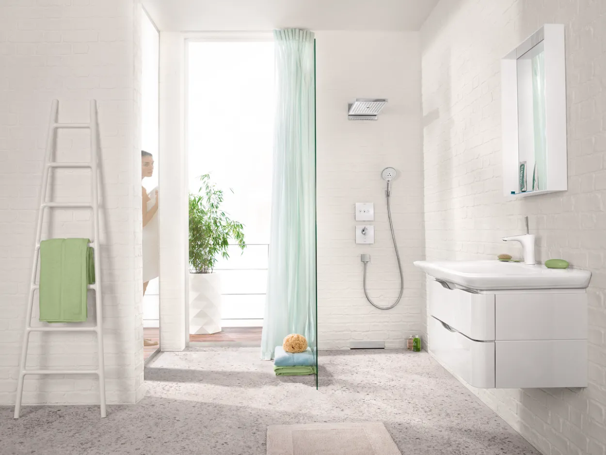 Hansgrohe rainmaker select 580 3jet dusjhode hvit/krom