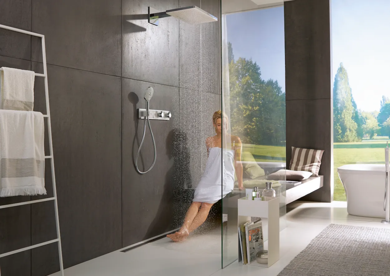 Hansgrohe rainmaker select 460 2jet dusjhode hvit/krom