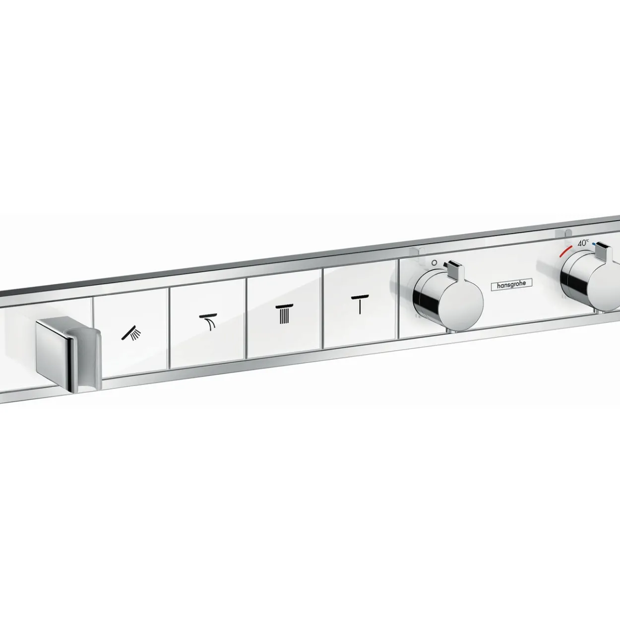 Hansgrohe rainselect dusjtermostat til innbygging 4 uttak hvit/krom