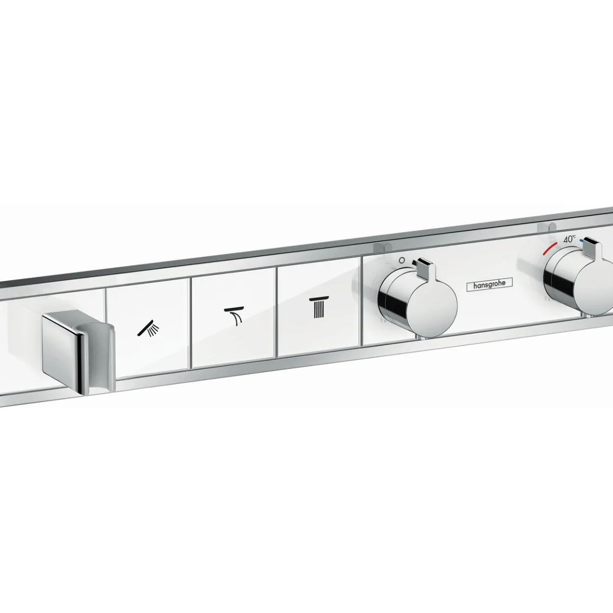 Hansgrohe rainselect dusjtermostat til innbygging 3 uttak hvit/krom