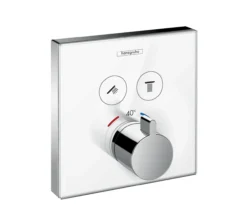 Hansgrohe showerselect glass dusjtermostat til innbygging 2 uttak
