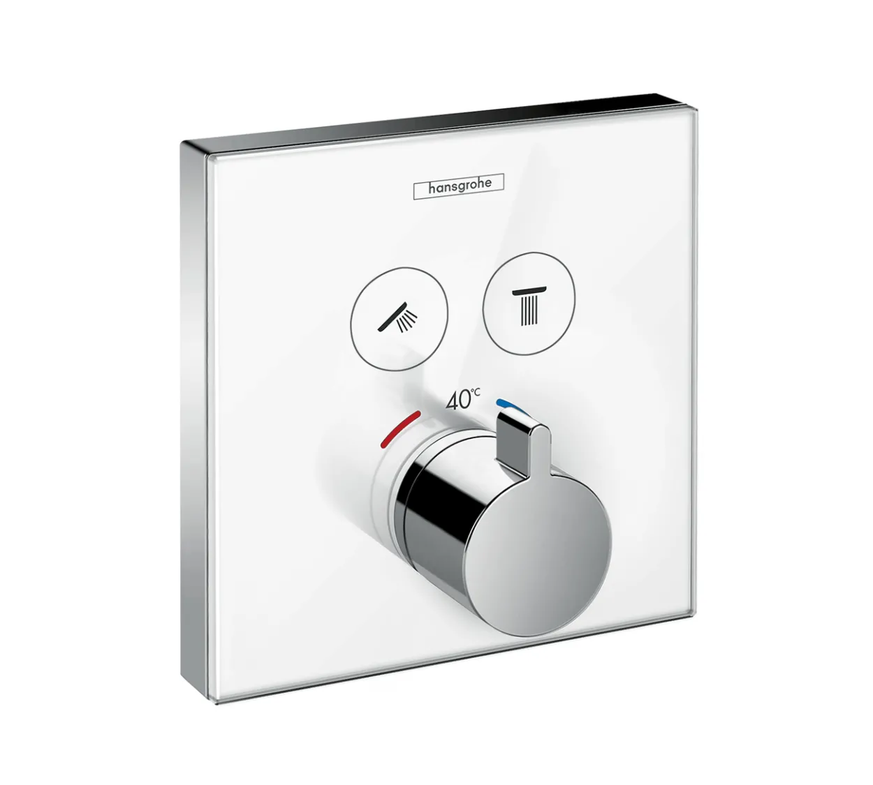 Hansgrohe showerselect glass dusjtermostat til innbygging 2 uttak