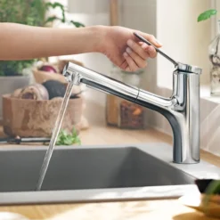 Hansgrohe zesis m33 kjøkkenarmatur 150 krom m/uttrekk