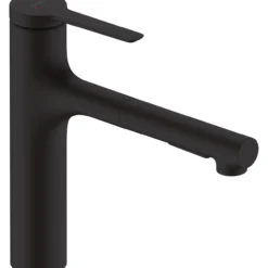 Hansgrohe zesis m33 kjøkkenarmatur 160 matt sort m/uttrekk