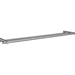 House steel dobbel håndklestang