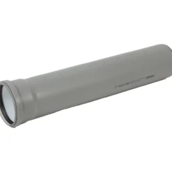 Ht pro avløpsrør m/muffe ø50 1000 mm grå