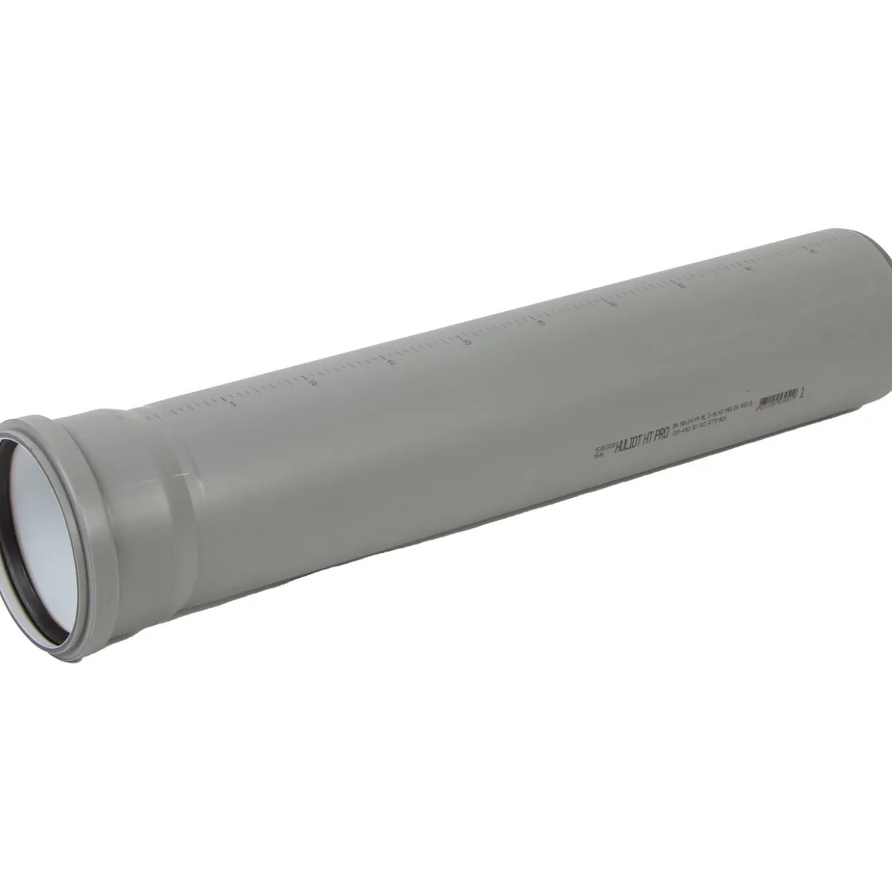 Ht pro avløpsrør m/muffe ø110 250 mm grå
