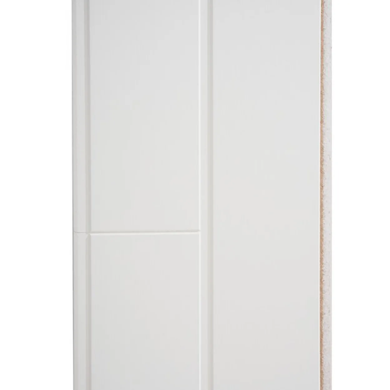 Huntonit panelbord trefiber 242x14,2 cm klassisk hvit