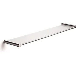 Hylle med glassplate 55x12 cm, polert