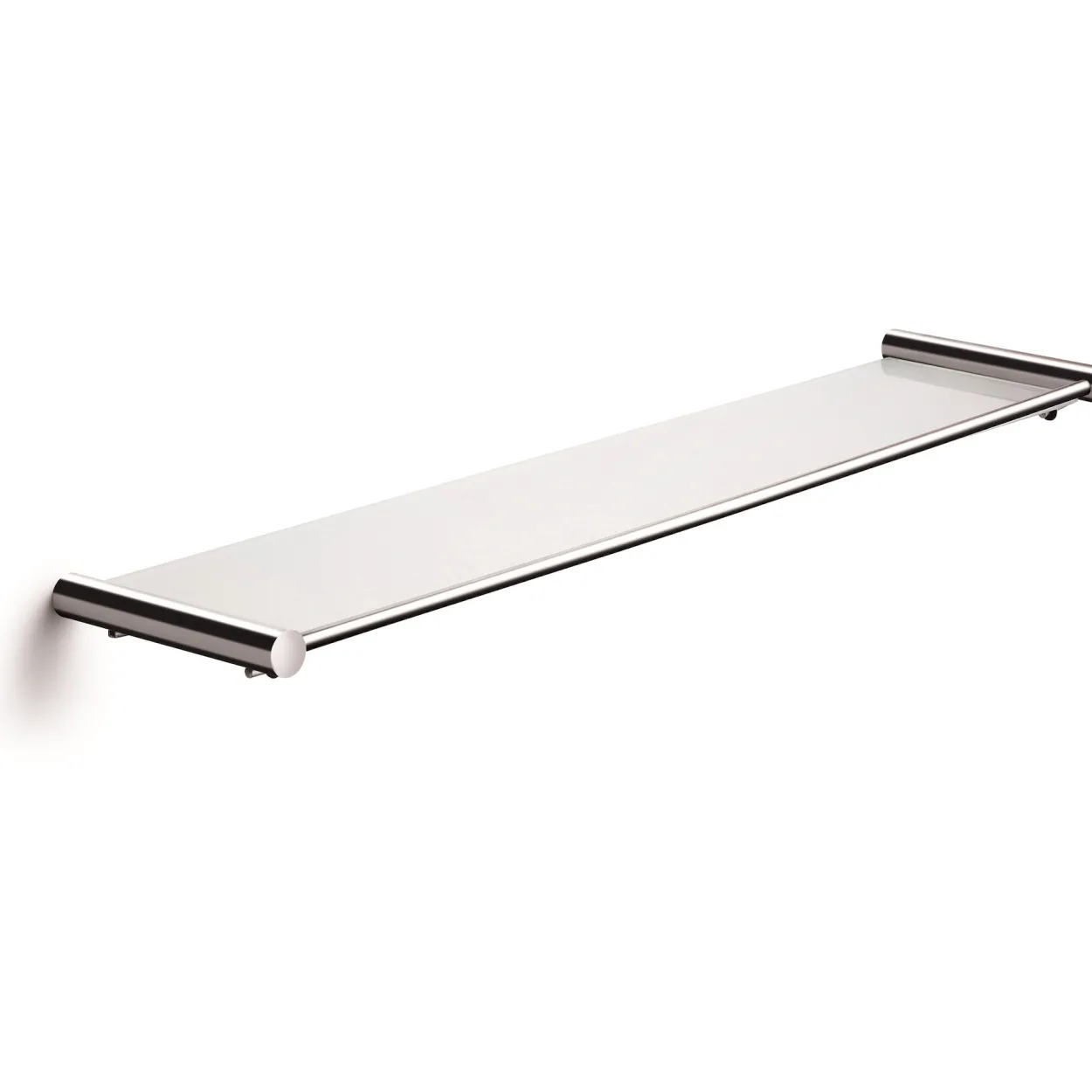 Hylle med glassplate 55x12 cm, polert