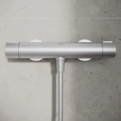 Ideal standard alu+ dusjtermostat silver