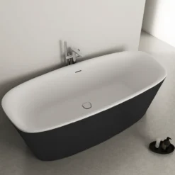 Ideal standard dea badekar 180x80 frittstående matt sort