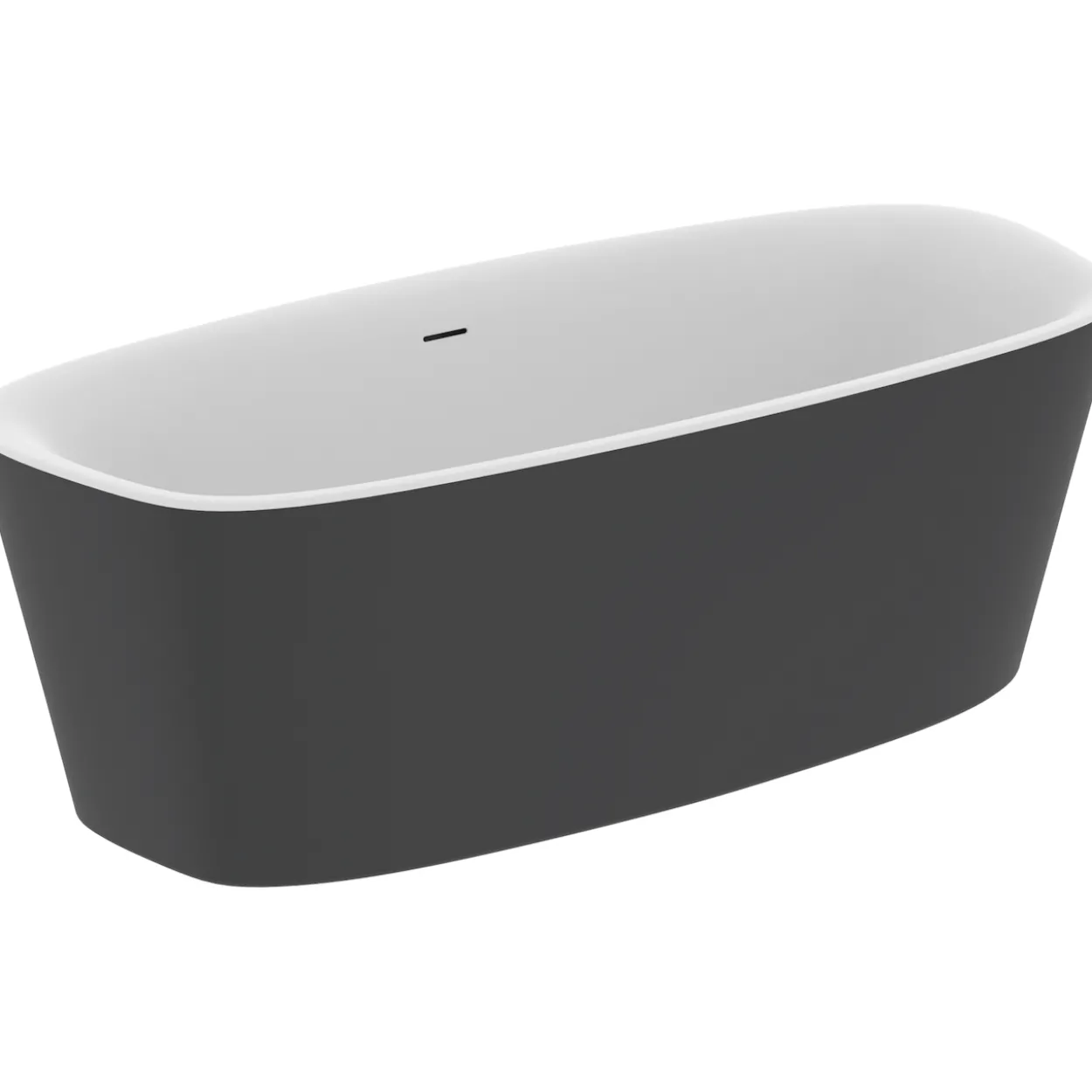 Ideal standard dea badekar 180x80 frittstående matt sort