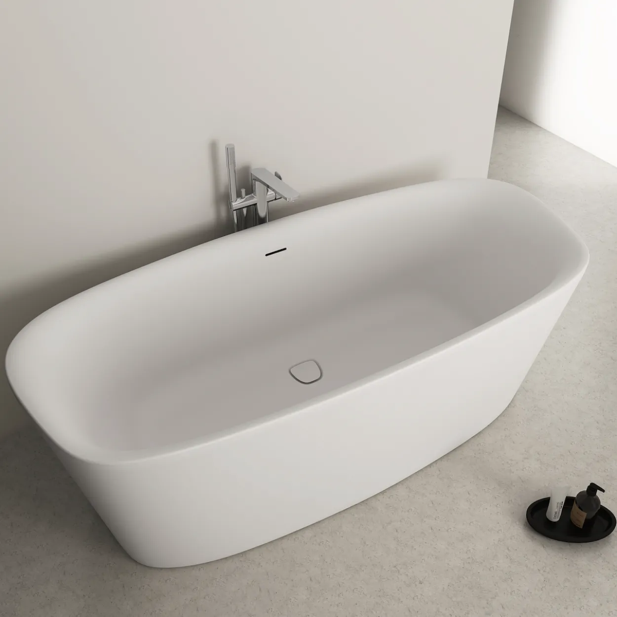 Ideal standard dea badekar 180x80 frittstående matt hvit