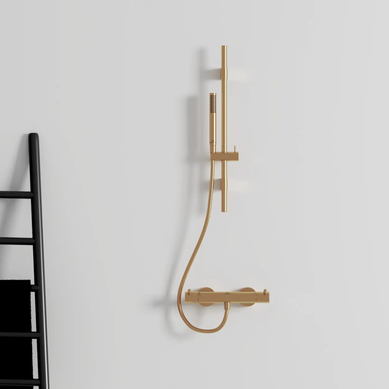 Ideal standard idealrain pro dusjsett ø25/600 børstet gull