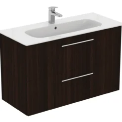 Ideal standard i.life a baderomsmøbel 1040x460 coffee oak m/krom håndtak