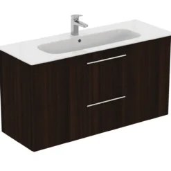Ideal standard i.life a baderomsmøbel 1240x460 coffee oak m/krom håndtak