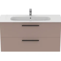 Ideal standard i.life a baderomsmøbel 1240x460 greige matt m/sort håndtak