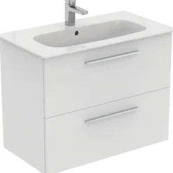 Ideal standard i.life a baderomsmøbel 840x460 matt hvit m/krom håndtak