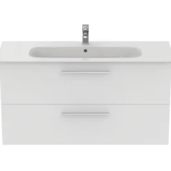 Ideal standard i.life a baderomsmøbel 1240x460 matt hvit m/krom håndtak