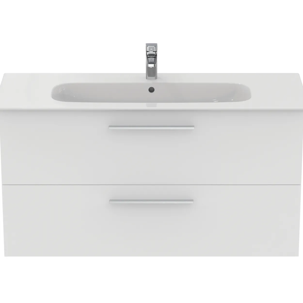 Ideal standard i.life a baderomsmøbel 1240x460 matt hvit m/krom håndtak