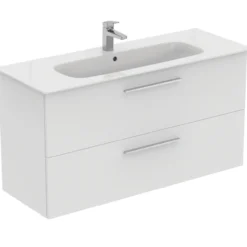 Ideal standard i.life a baderomsmøbel 1240x460 matt hvit m/krom håndtak