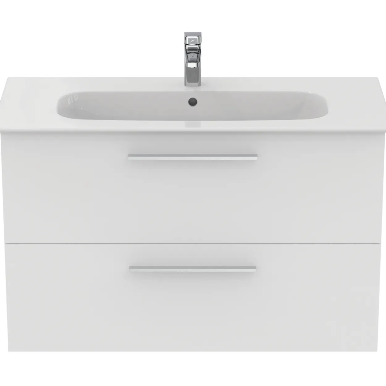 Ideal standard i.life a baderomsmøbel 1040x460 matt hvit m/krom håndtak