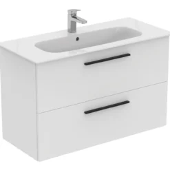 Ideal standard i.life a baderomsmøbel 1040x460 matt hvit m/sort håndtak