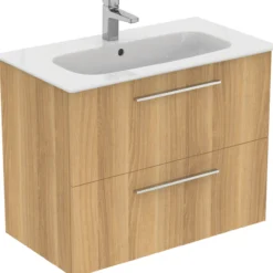 Ideal standard i.life a baderomsmøbel 840x460 natural oak m/krom håndtak