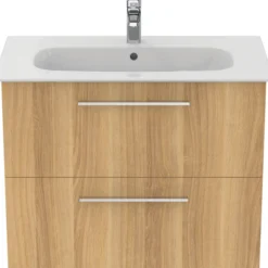 Ideal standard i.life a baderomsmøbel 840x460 natural oak m/krom håndtak