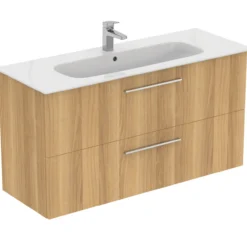 Ideal standard i.life a baderomsmøbel 1240x460 natural oak m/krom håndtak