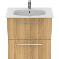 Ideal standard i.life a baderomsmøbel 640x460 natural oak m/krom håndtak