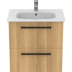 Ideal standard i.life a baderomsmøbel 640x460 natural oak m/sort håndtak