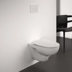 Ideal standard i.life a veggskål rimless+ m/sete hvit