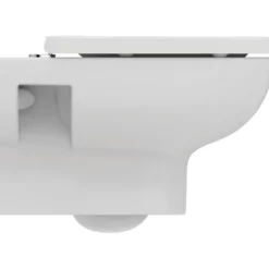 Ideal standard i.life a veggskål rimless+ firkantet m/sete hvit