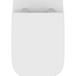 Ideal standard i.life a veggskål rimless+ firkantet m/sete hvit