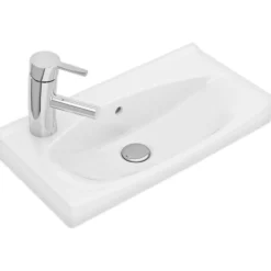 Ifø spira servant med kranhull og overløp, 51,5 x 28,5cm