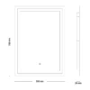 Jokey frame light 2 lysspeil 50x70 cm