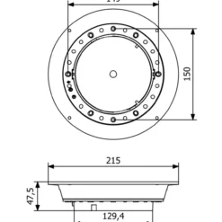 Joti fast forhøyning 13mm for plastklemring