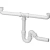 Kjøkkenvannlås dobbel 1 1/2" x 40mm