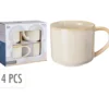 Kopp stentøy 332ml 4stk sand