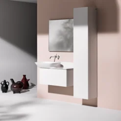 Laufen kartell høyskap 130 cm høyre hvit matt