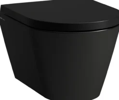 Laufen kartell kompakt veggskål rimless 49x37 cm matt sort
