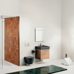Laufen kartell kompakt veggskål rimless 49x37 cm matt sort