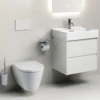 Laufen kartell kompakt veggskål rimless 49x37 cm hvit