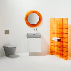 Laufen kartell kompakt veggskål rimless 49x37 cm matt grafitt